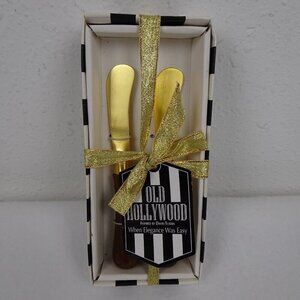 Spreaders Set of 2 Thirstystone David Tutera's Old Hollywood Gold Tone